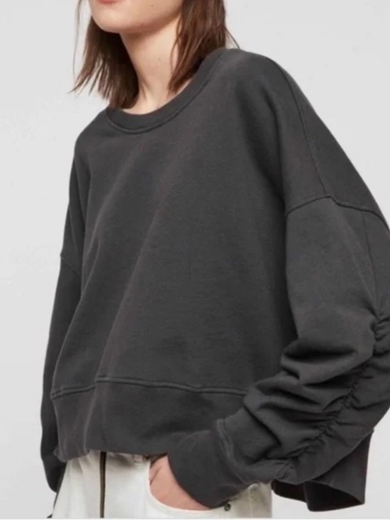 All Saints Sweaters - ✨AllSaints Marna Ruched Sleeve Sweatshirt✨